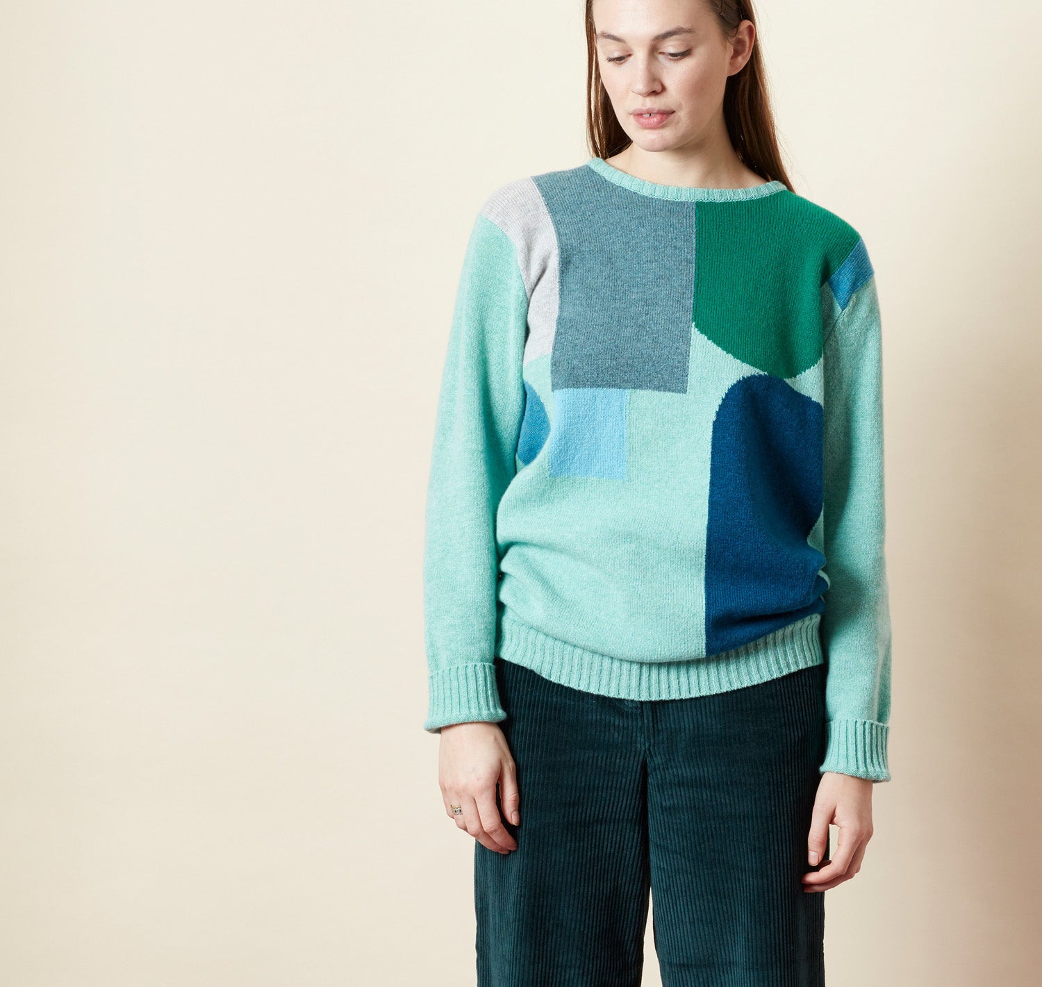 Hue Lambswool Jumper - Blue