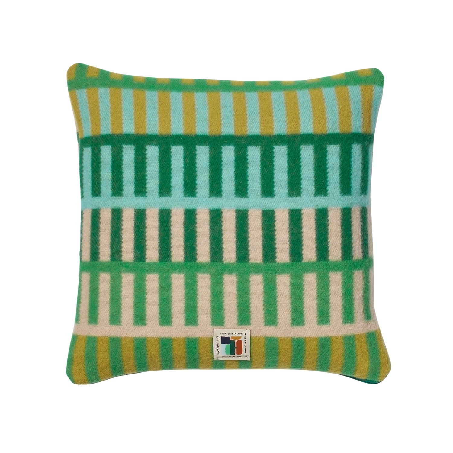 Shiel Green Square Cushion