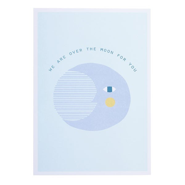 Over The Moon Card