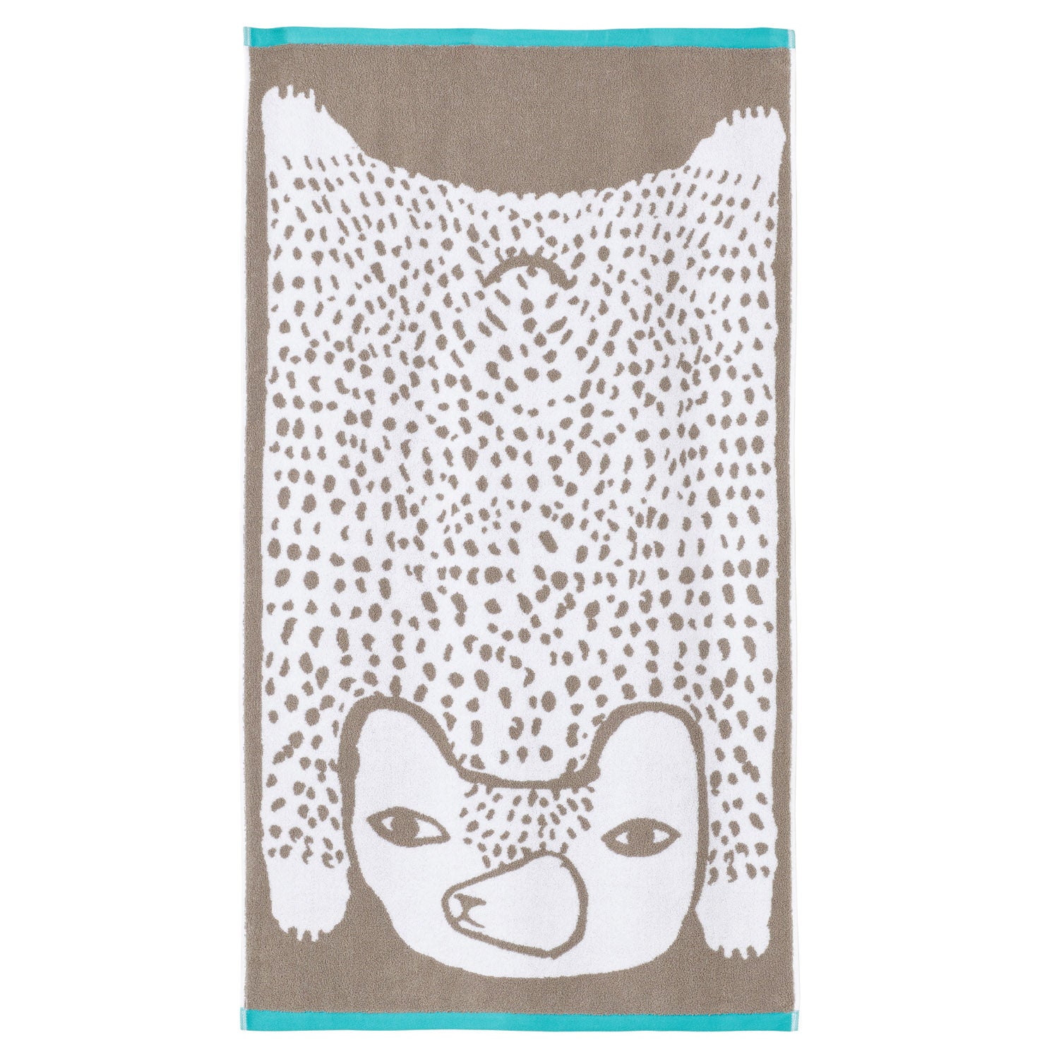 Grey Bear Bath Towel