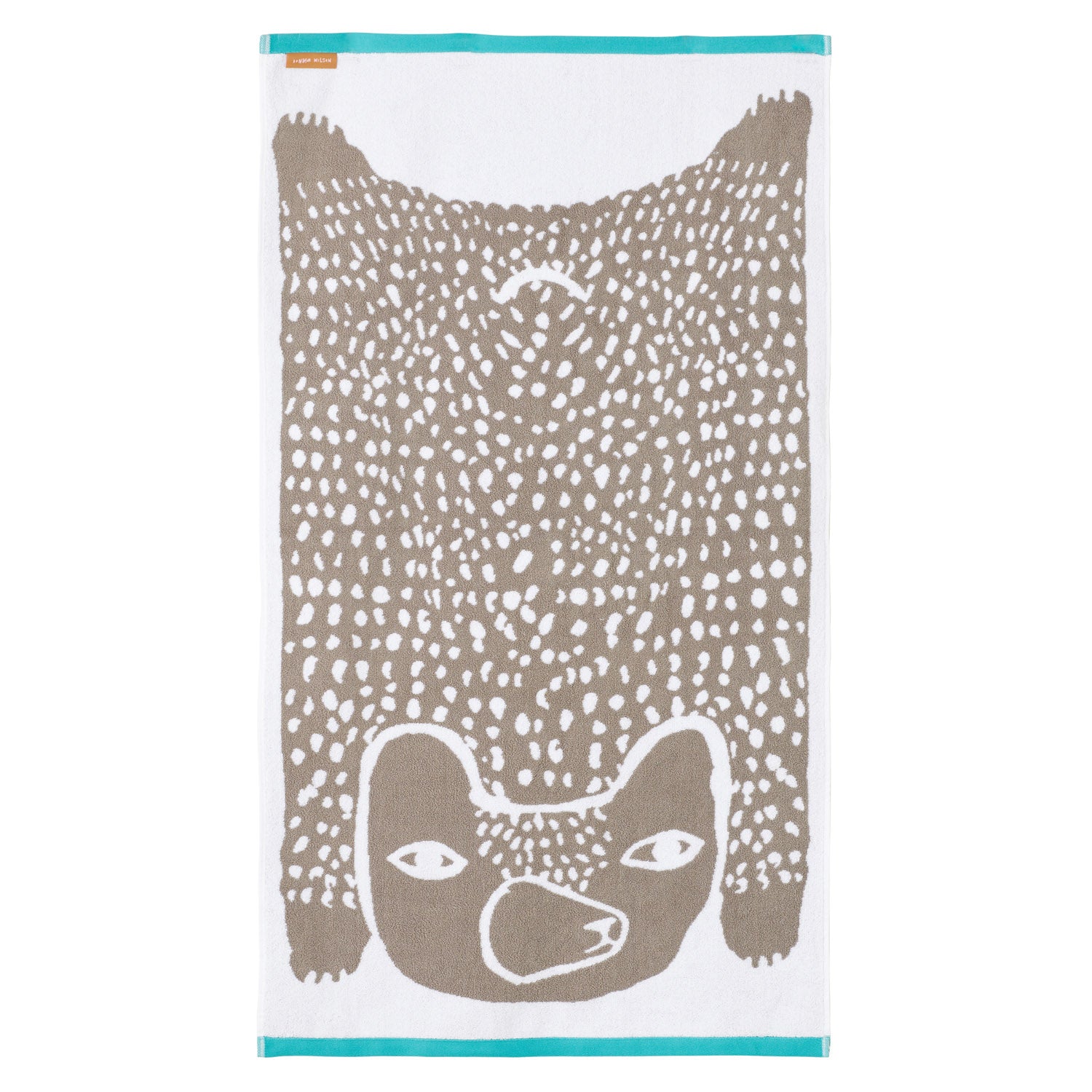 Grey Bear Bath Towel