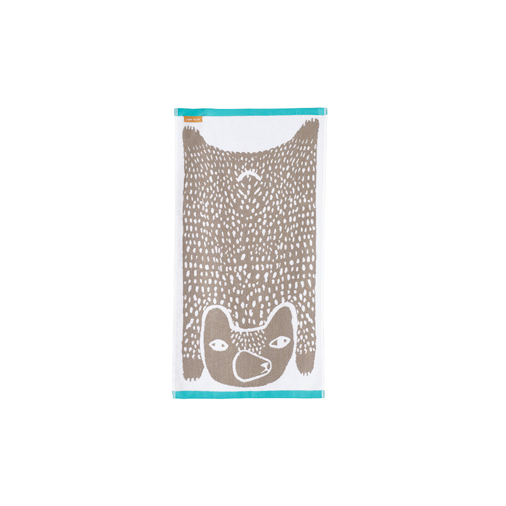 Grey Bear Hand Towel