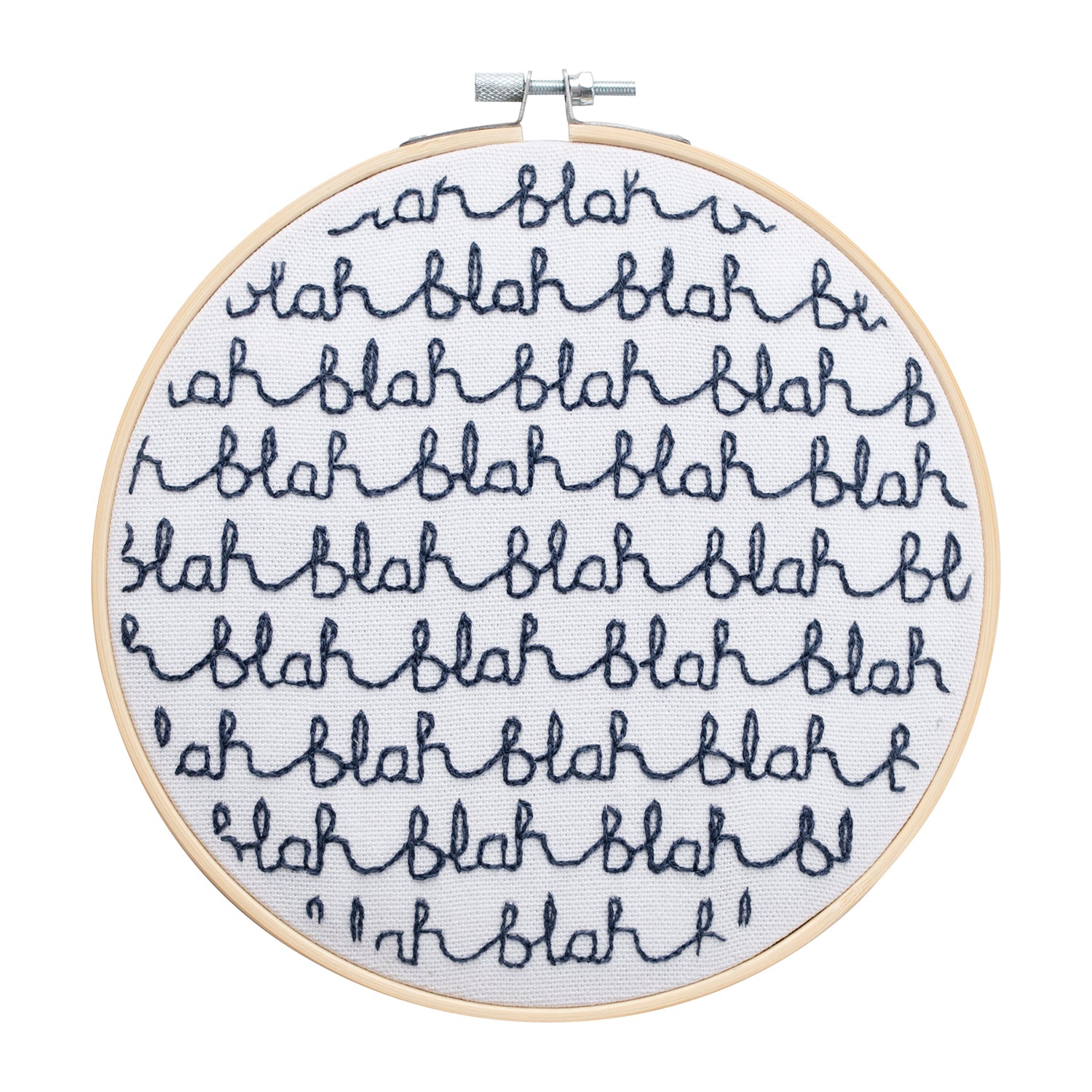 Cotton Clara Blah Blah Embroidery Kit