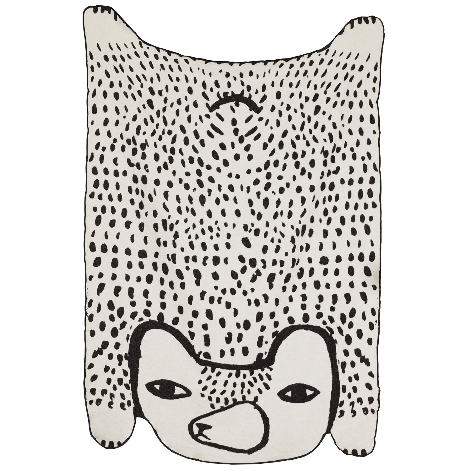 Bear Shaped Cotton Throw