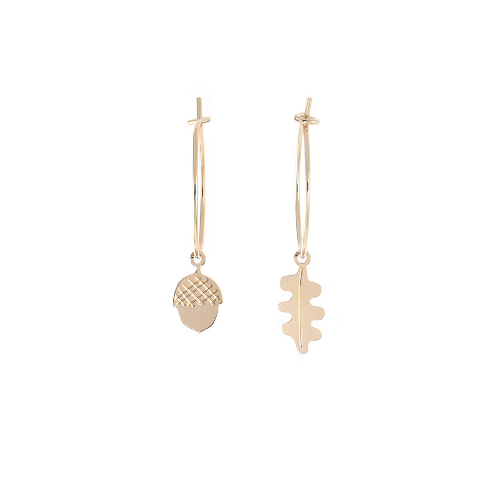 Acorn Hoop Earrings - Titlee x Donna Wilson