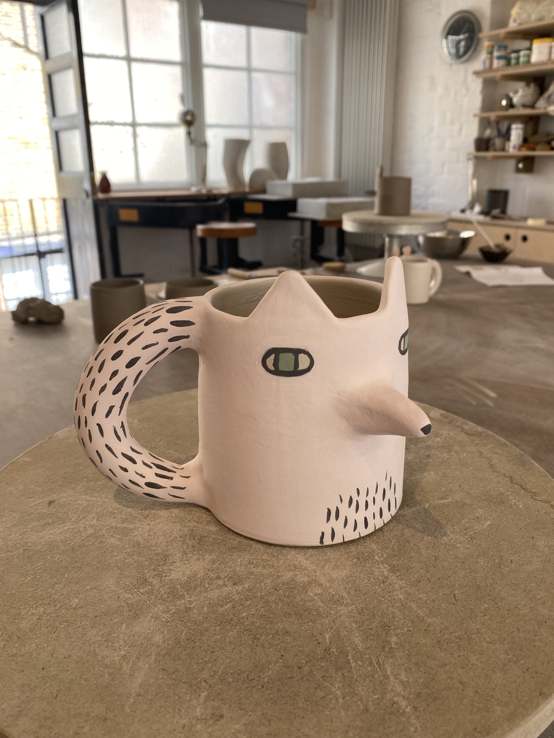 Cyril Squirrel Fox Shaped Mug - Donna Wilson x Cécile Dumetier