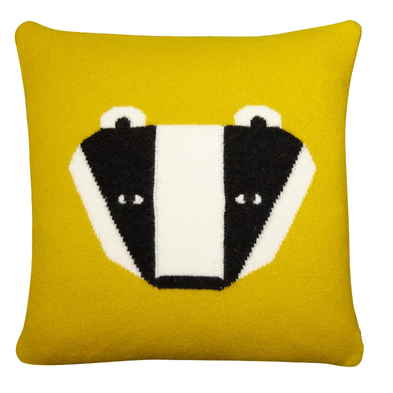 Badger Cushion - Mustard