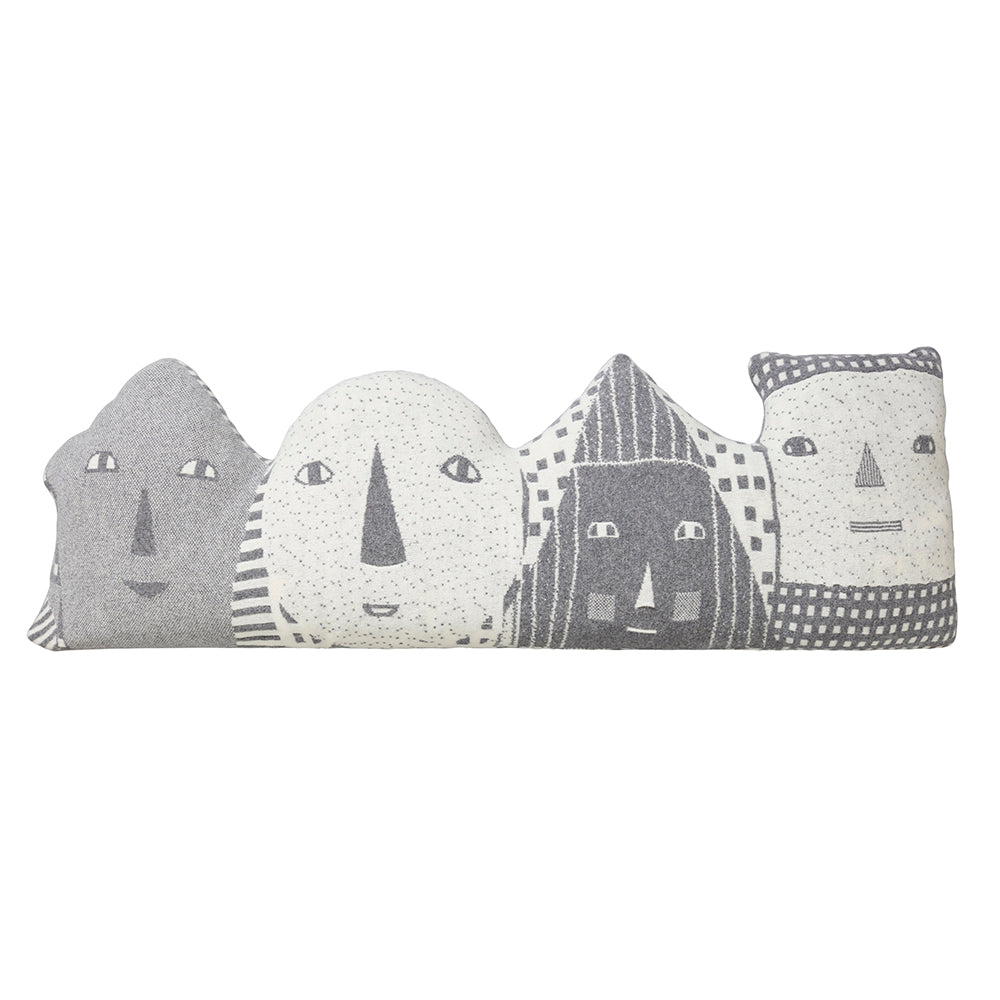 Faces Bolster Cushion