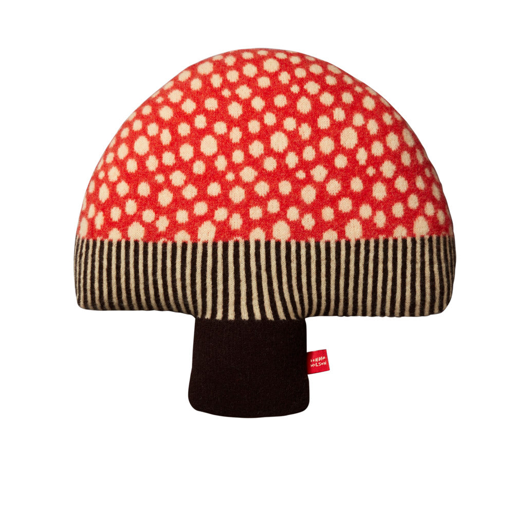 Mushroom Shaped Cushion - Red