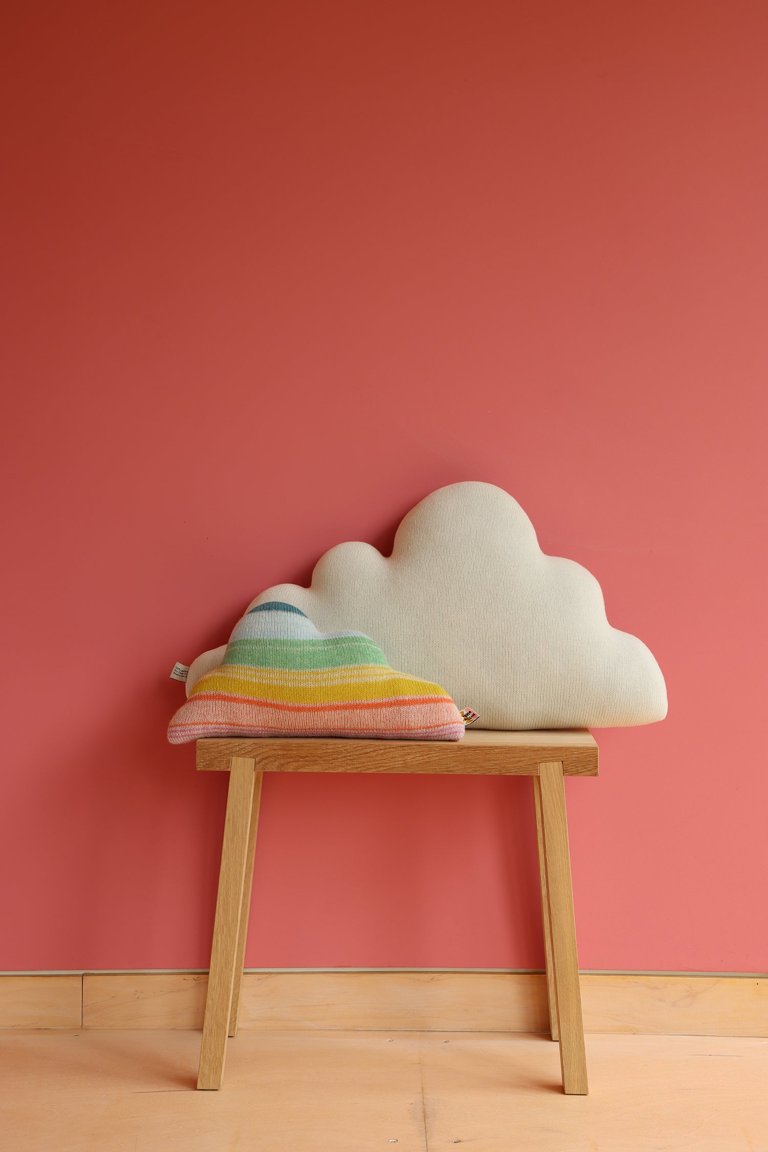 Rainbow Cloud Shaped Cushion