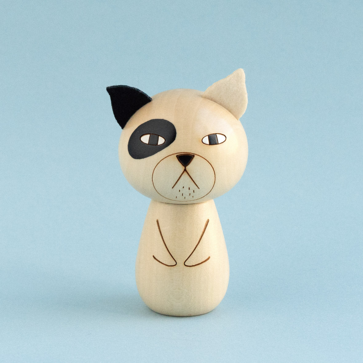 Digby Dog Kokeshi Doll