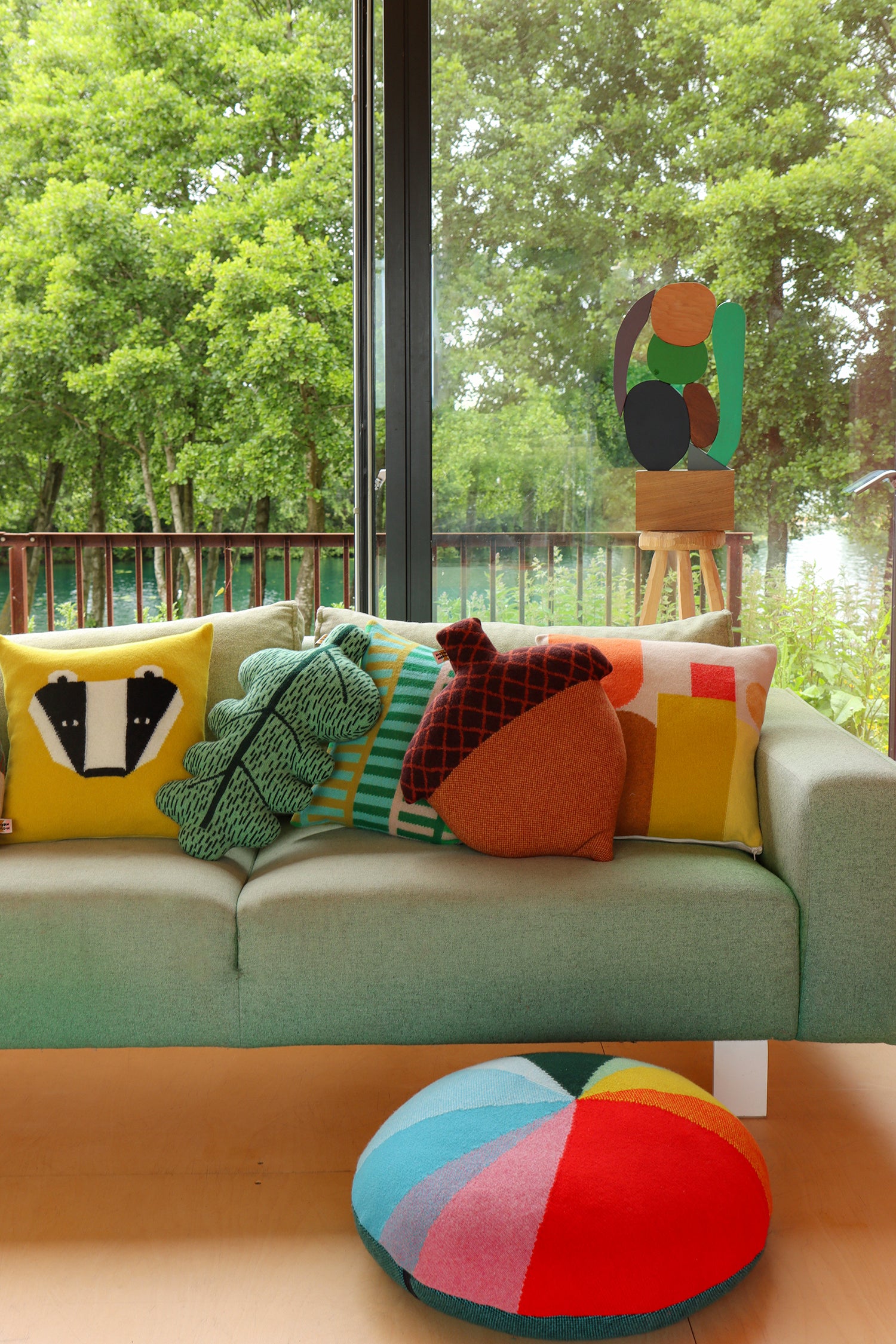 Pie Chart Floor Cushion