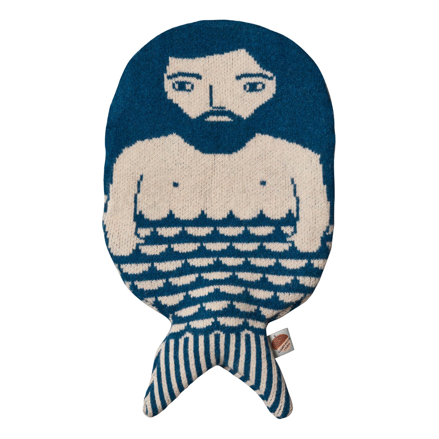 Merman Hot Water Bottle - Blue