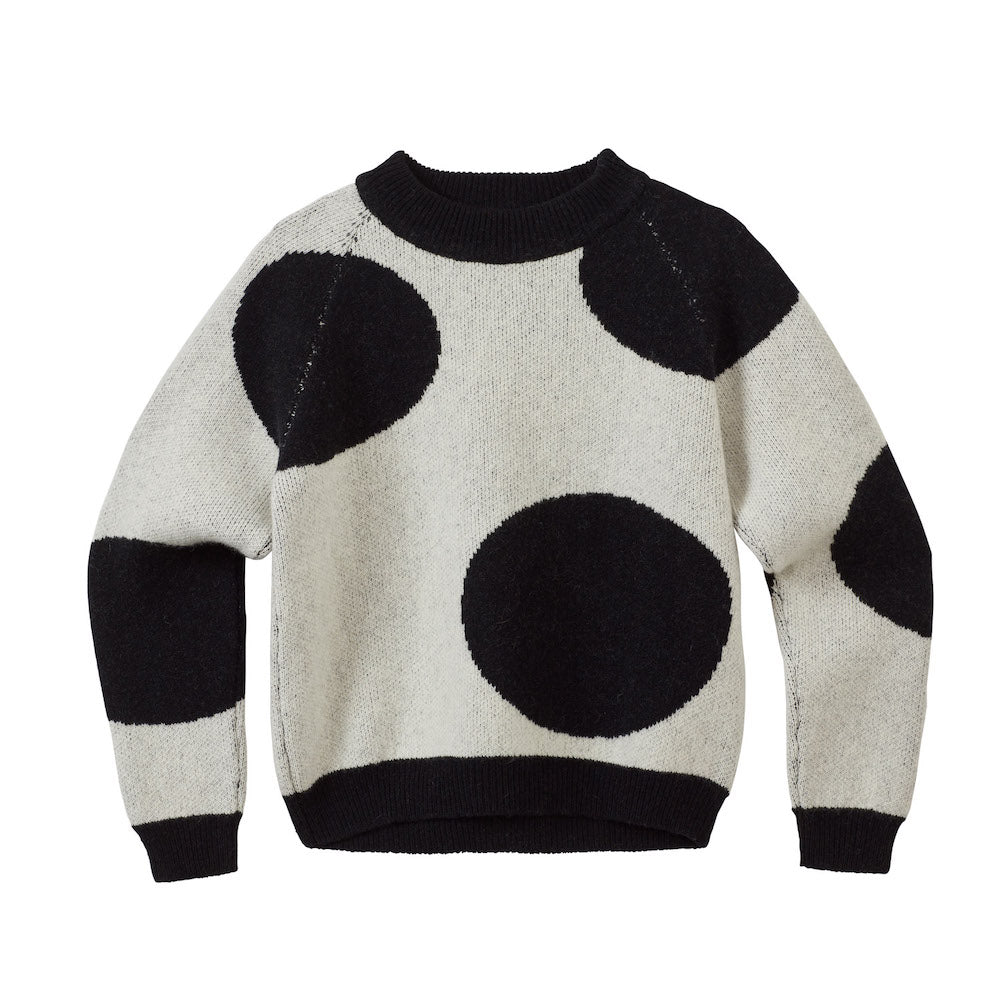 Dotty Jumper Black and White