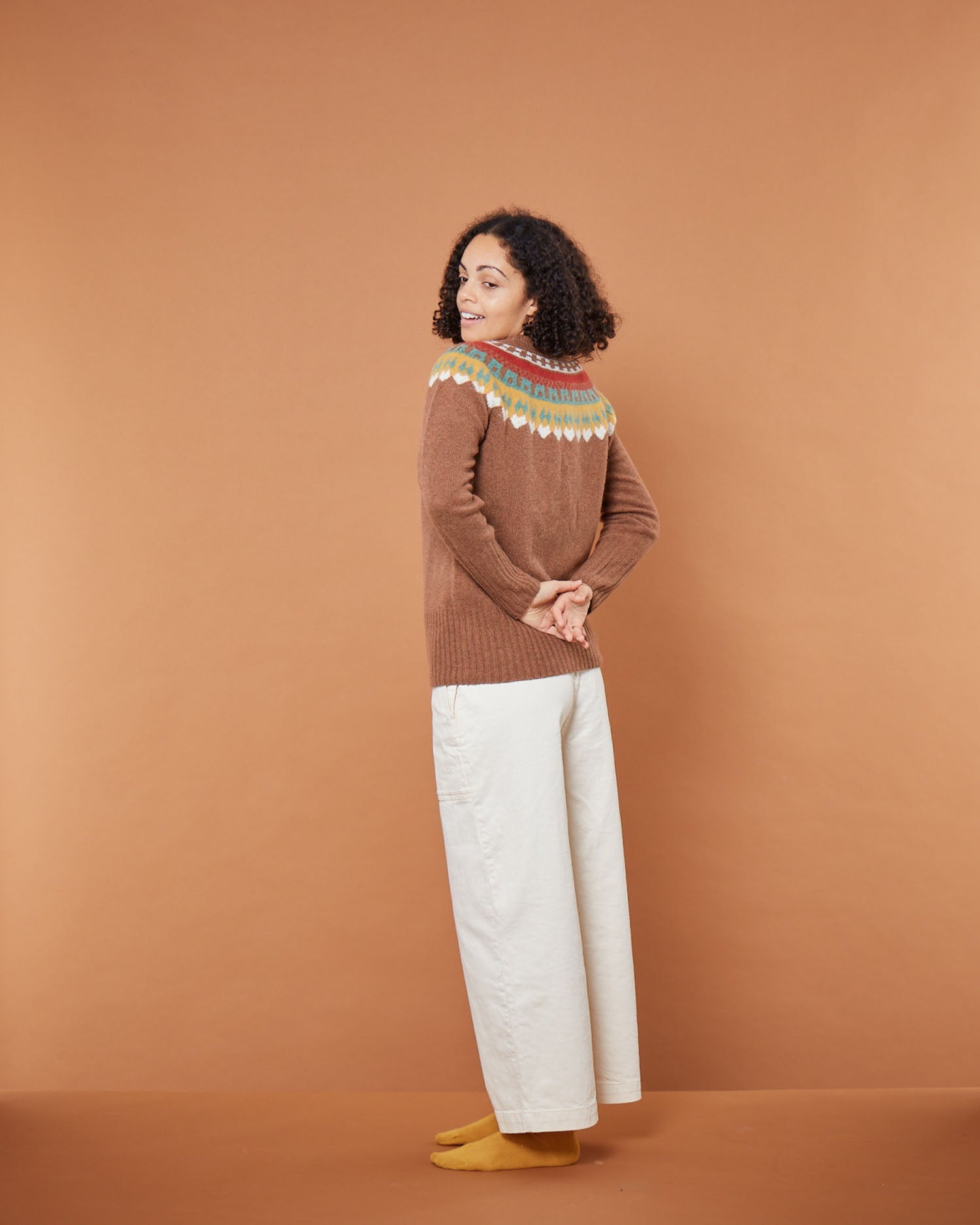 Helga Yoke Jumper - Hazelnut