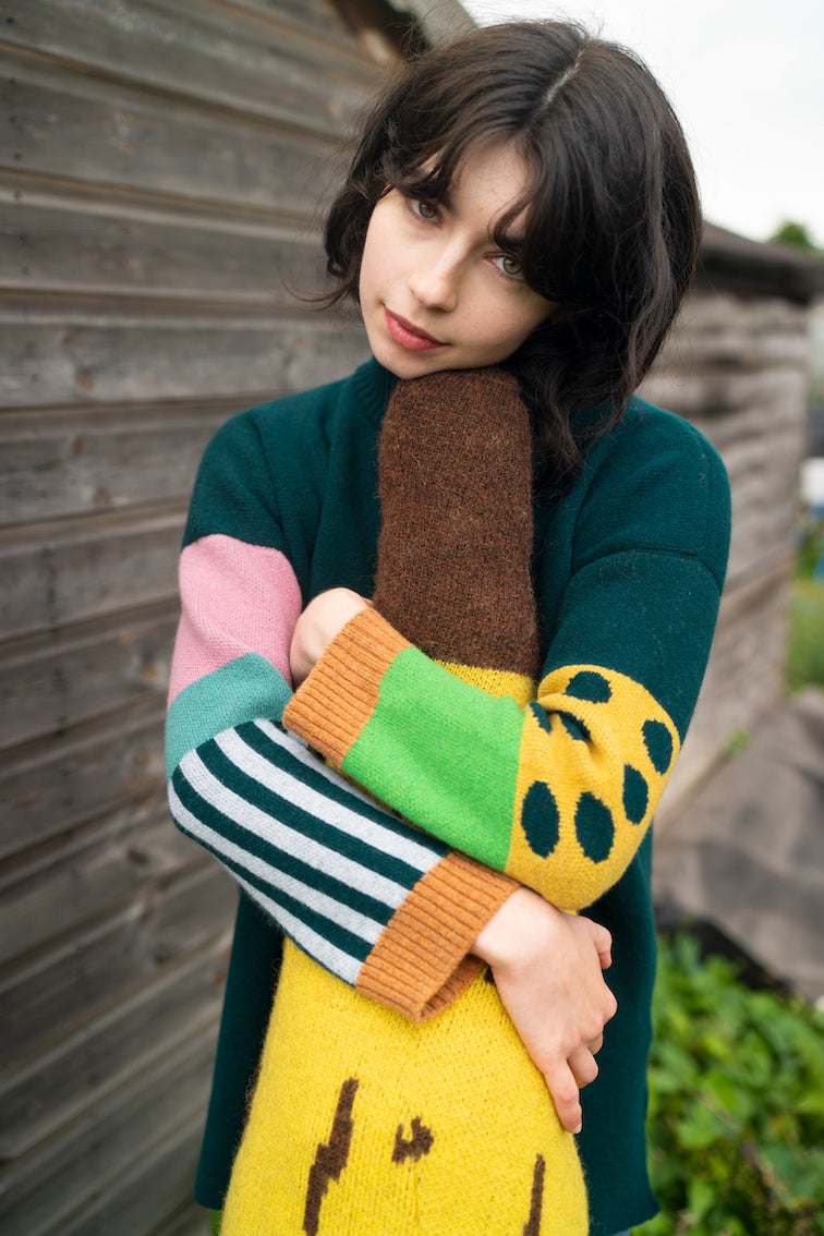 Hettie Turtleneck Green Jumper