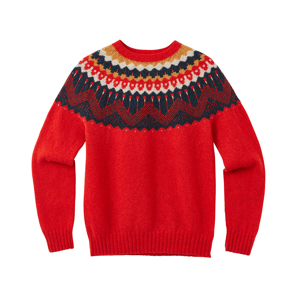 Hofdi Yoke Jumper - Scarlet