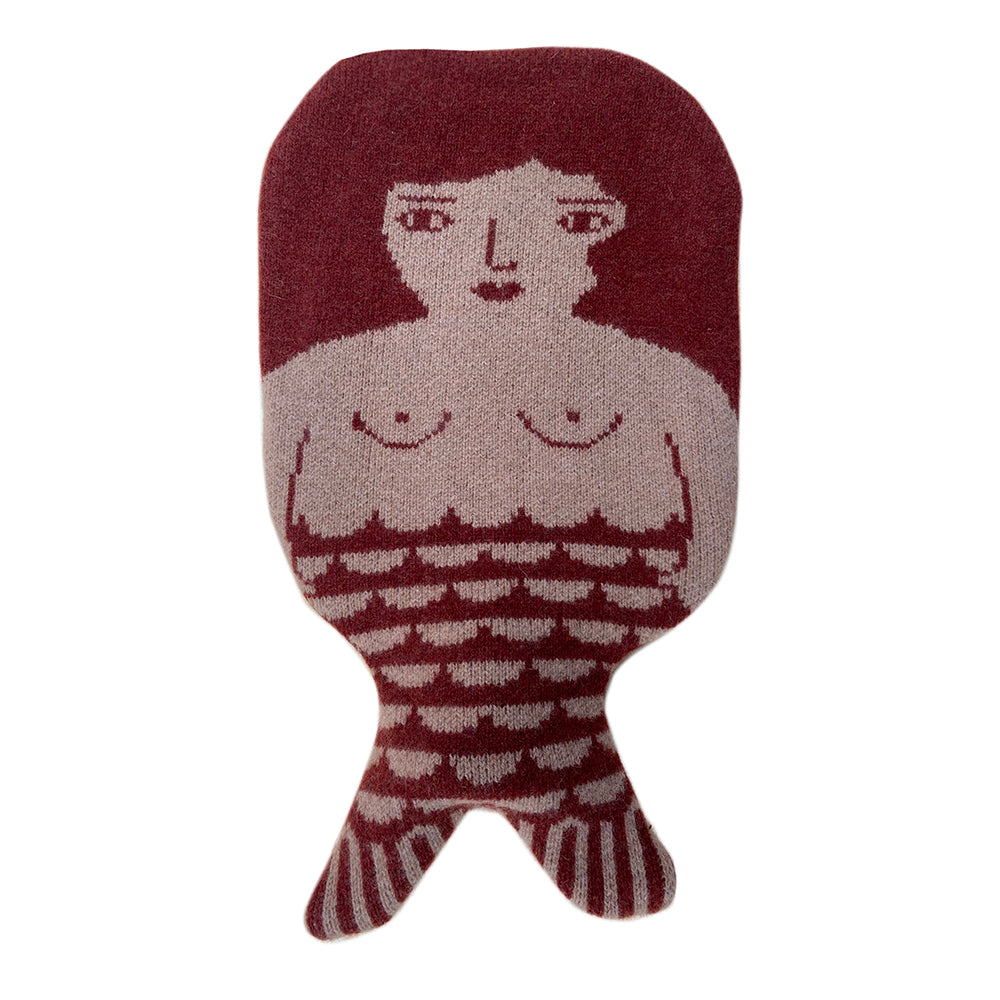 Mermaid Hot Water Bottle - Brown