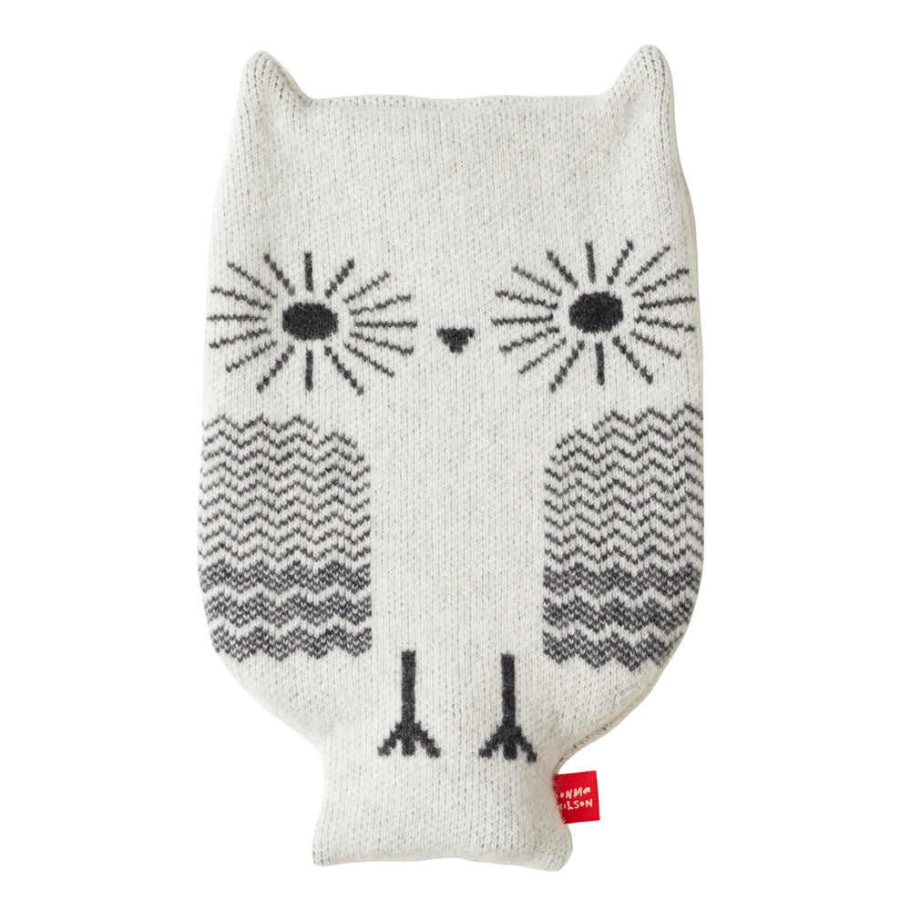 Owl Hot Water Bottle - White