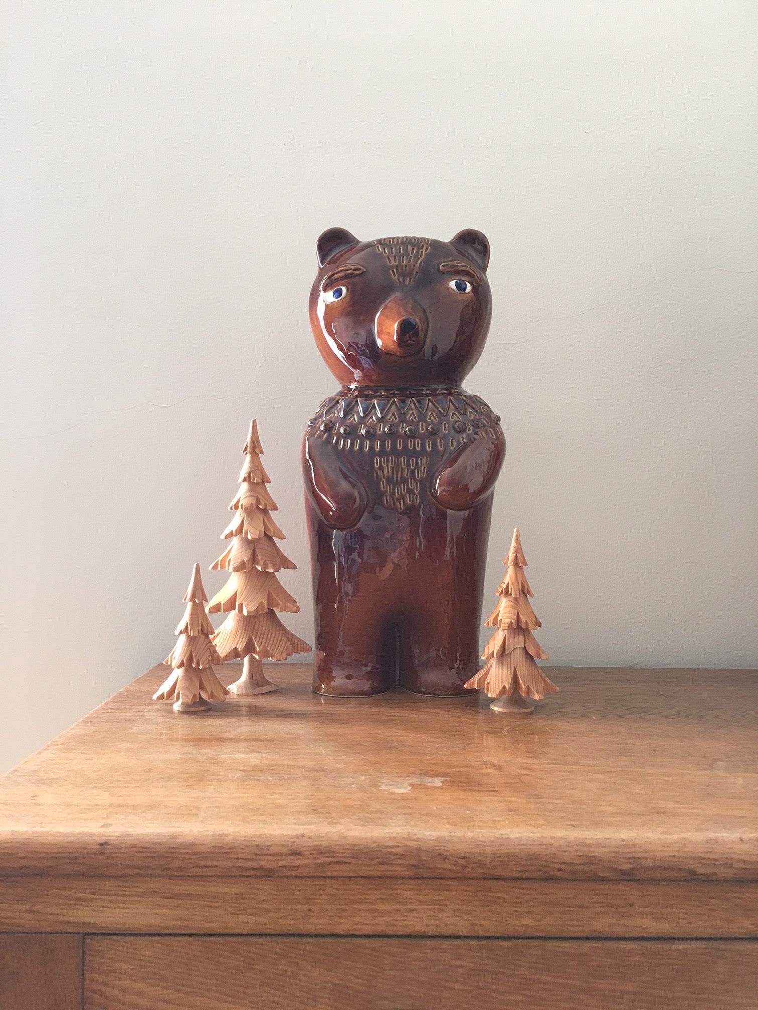 Earthenware Bear Figure