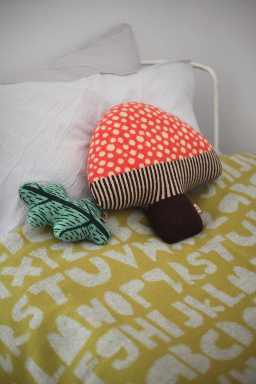 Mushroom Shaped Cushion - Red