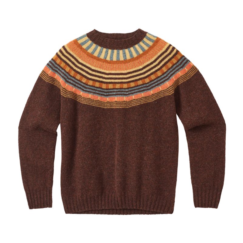 Magic Circle Yoke Jumper - Coffee