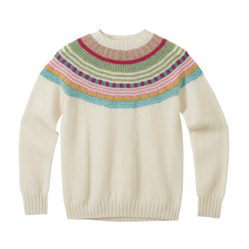 Magic Circle Yoke Jumper - Winter White