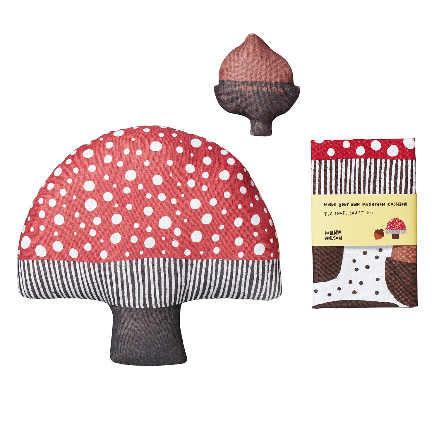 Make Your Own Mushroom Cushion Tea Towel Craft Kit