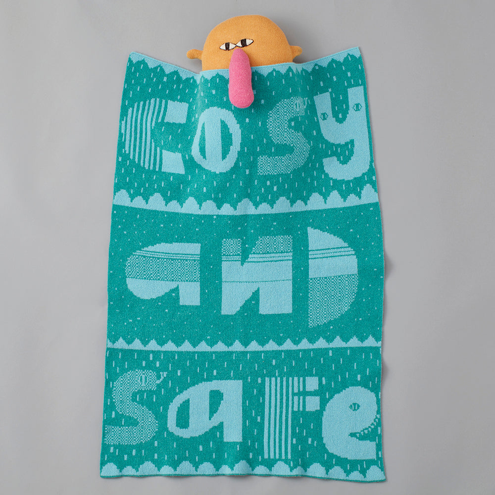 Cosy and Safe Mini Blanket - Blue & Green