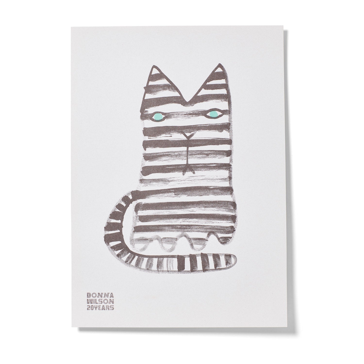 Mono Cat 20 Years Riso Print - Limited Edition