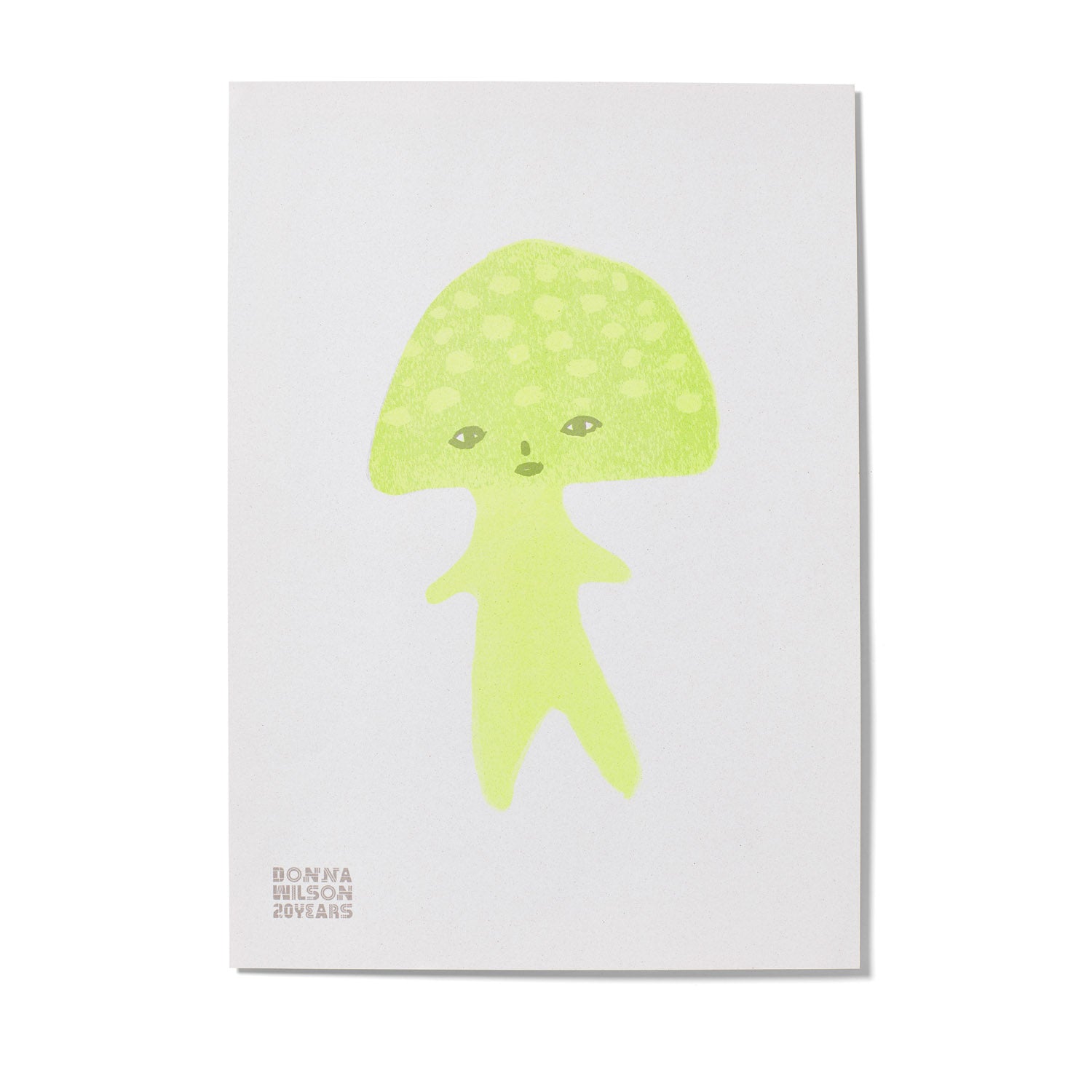 Suki Mushroom 20 Years Riso Print - Limited Edition