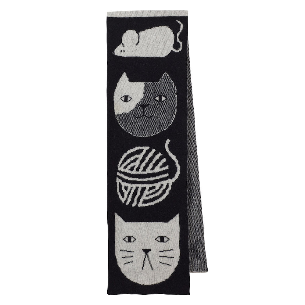 Mog Totem Scarf Black/ White