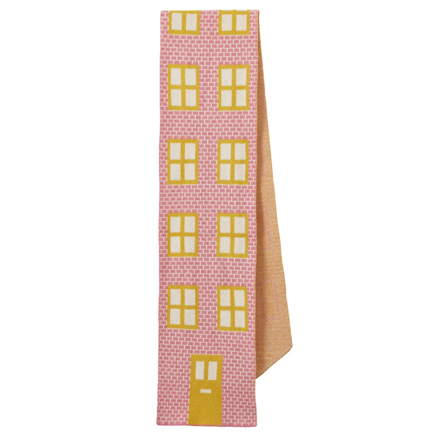 House Shaped Scarf - Nougat