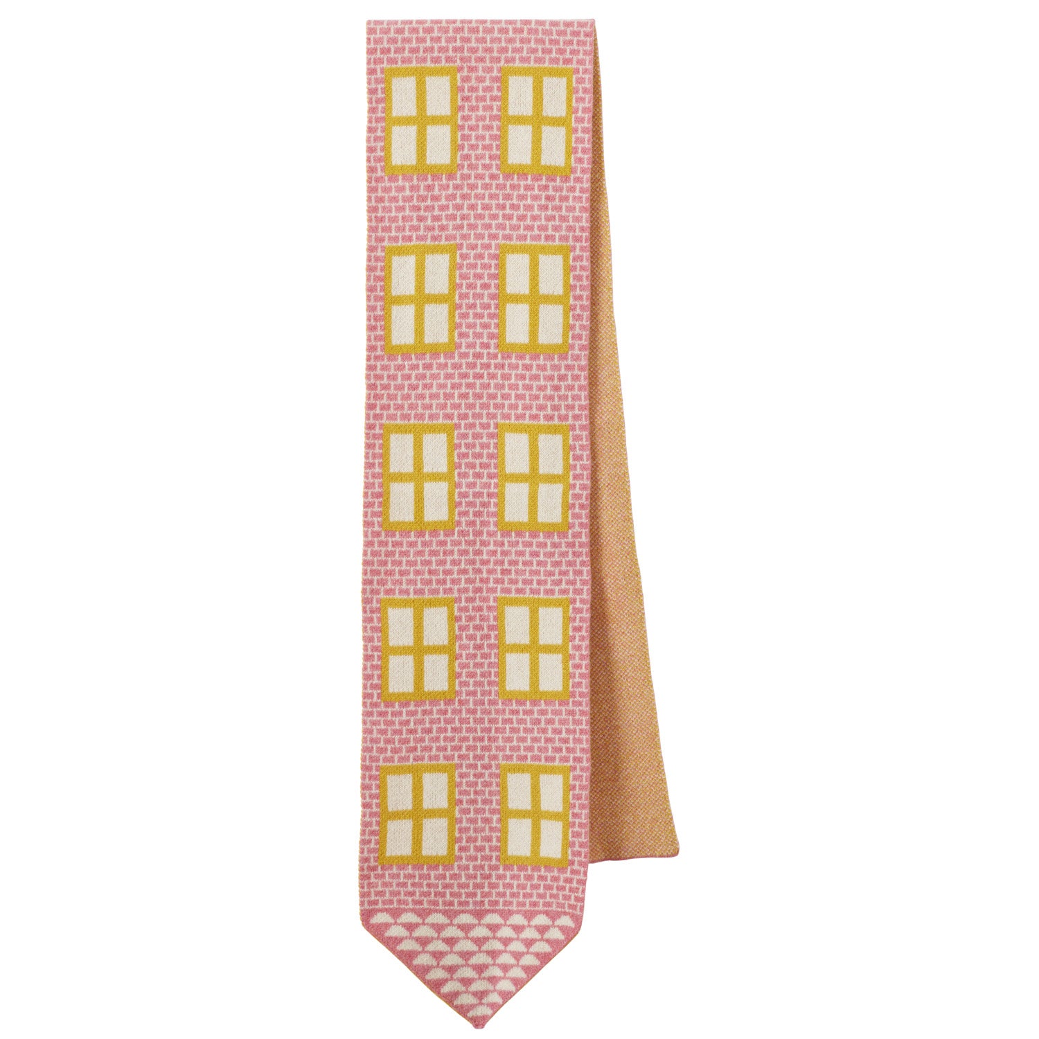 House Shaped Scarf - Nougat