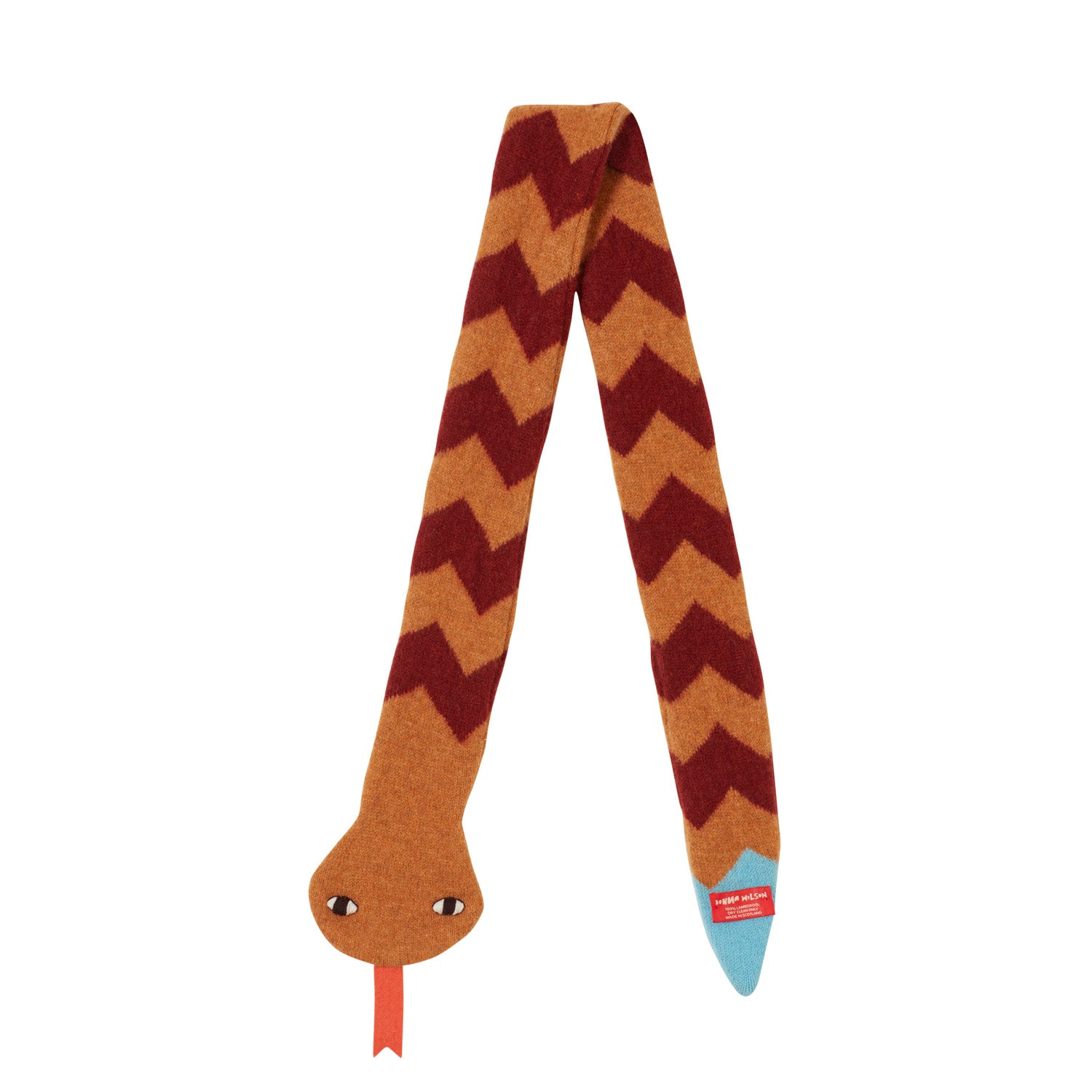 Snake Scarf - Gold & Rust