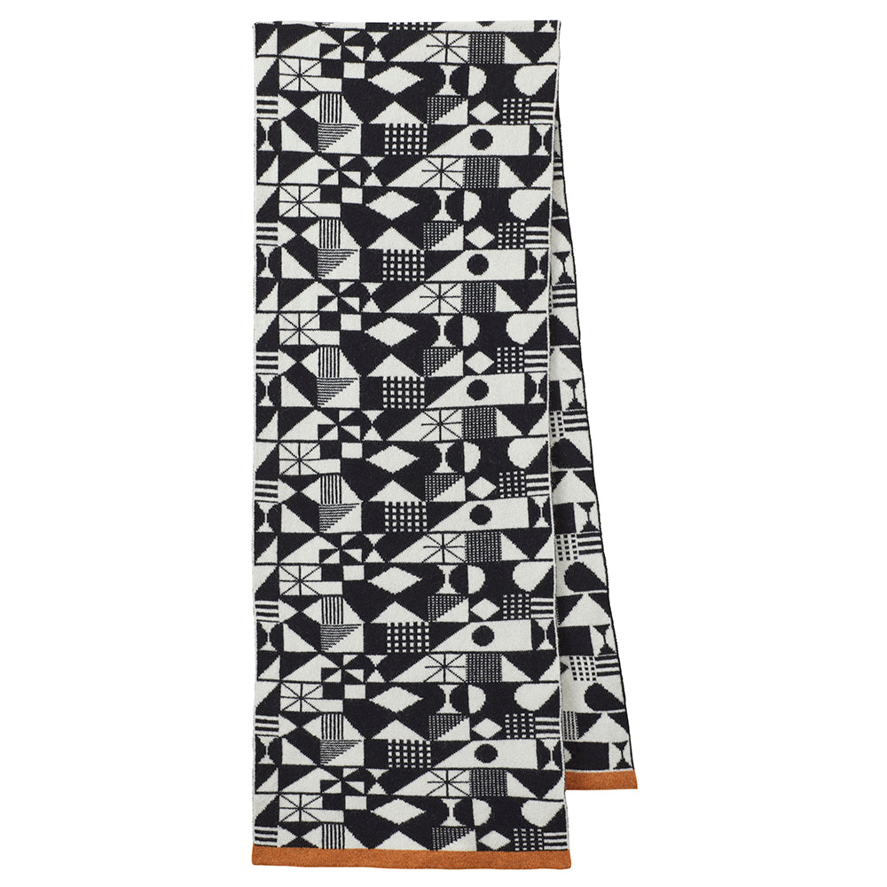 Monoglyph Blanket Scarf - Black