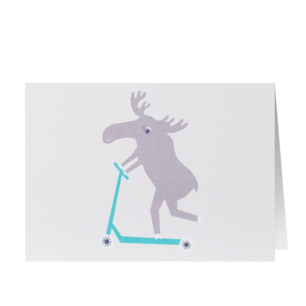 Scooter Moose Card