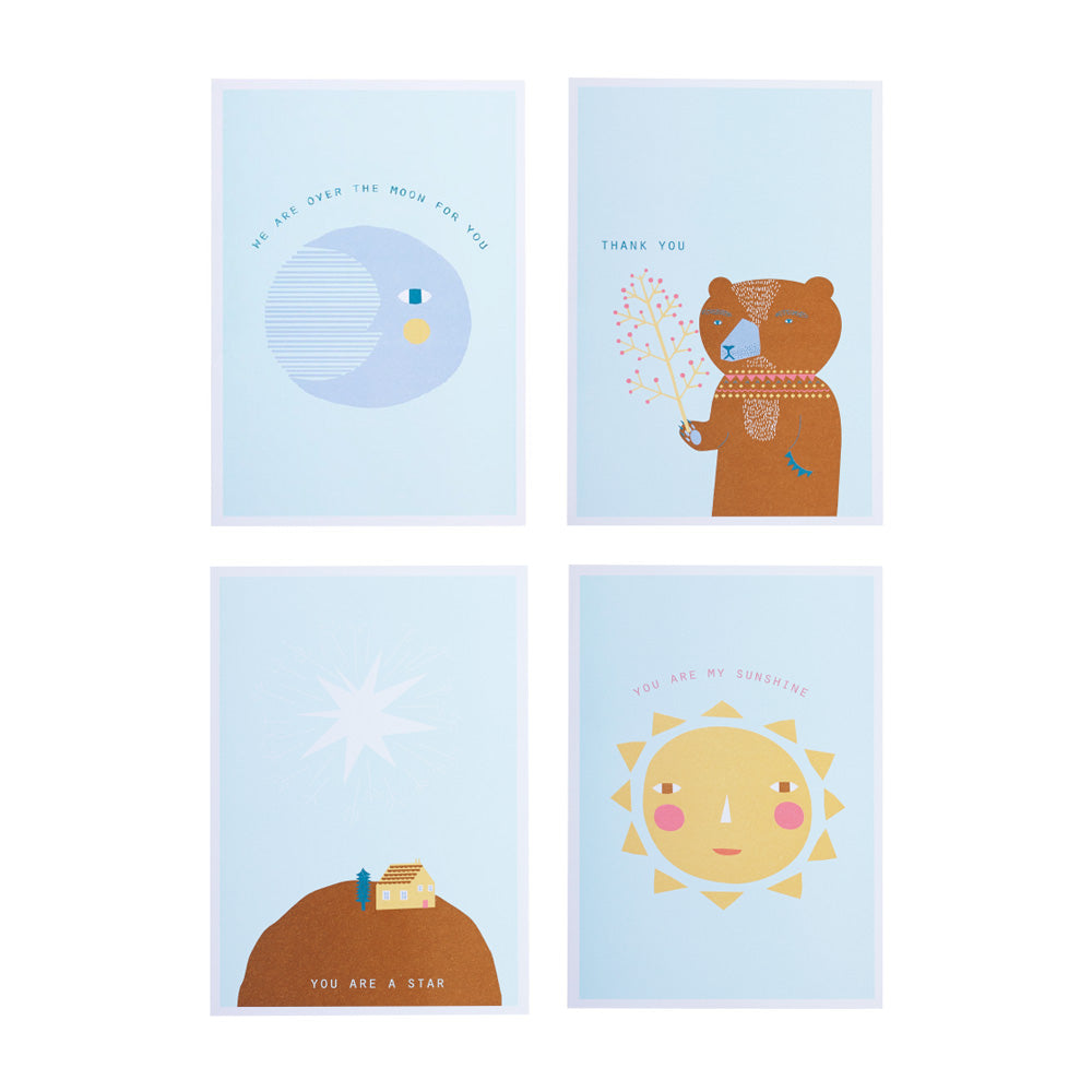 Greeting Cards - Set of 4