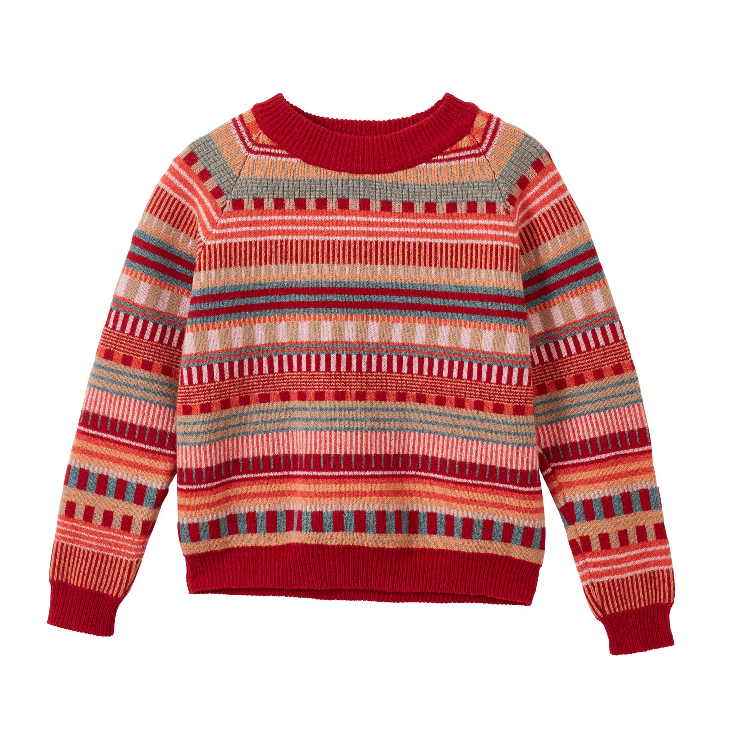 Static Stripe Jumper - Dubonnet