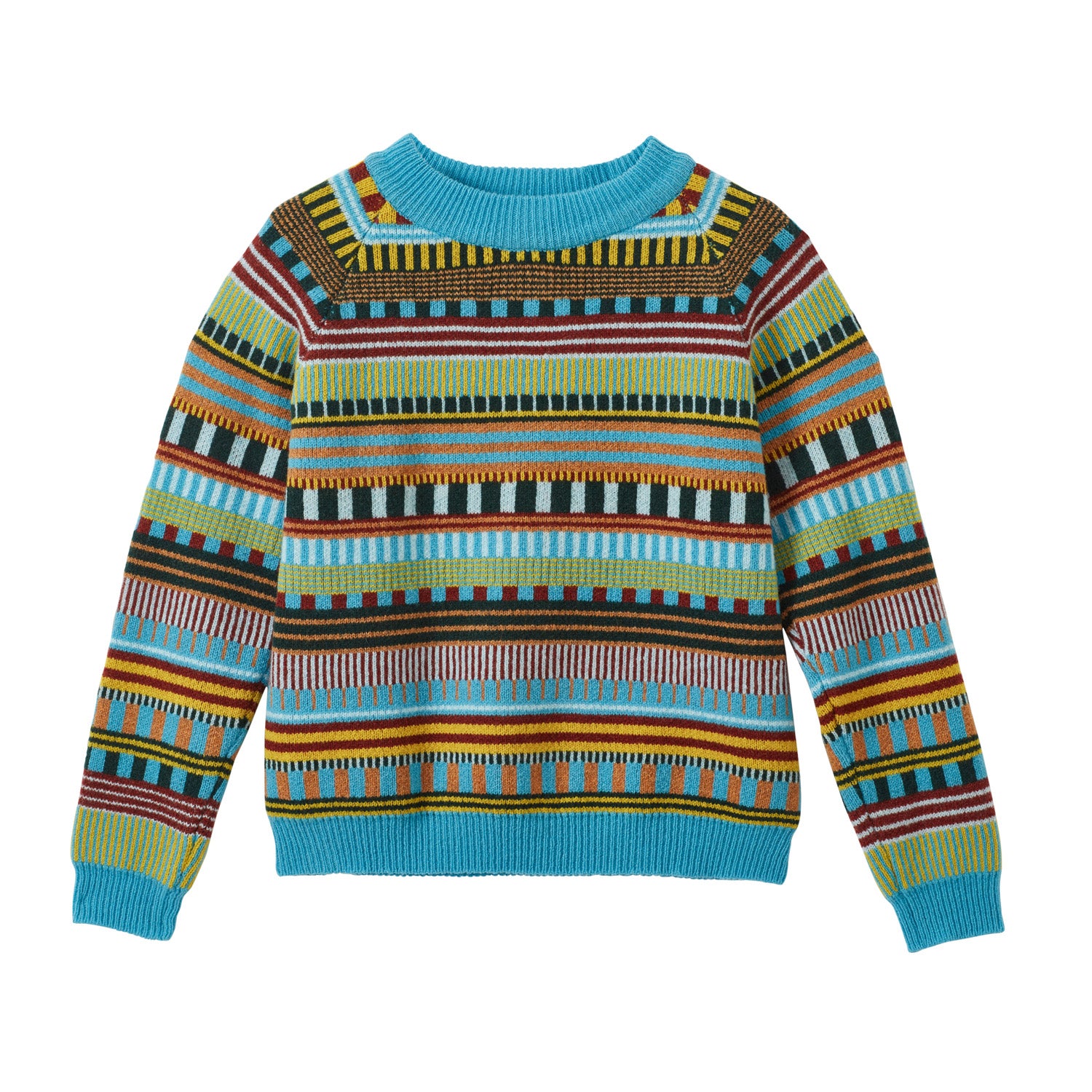 Static Stripe Jumper - Turquoise