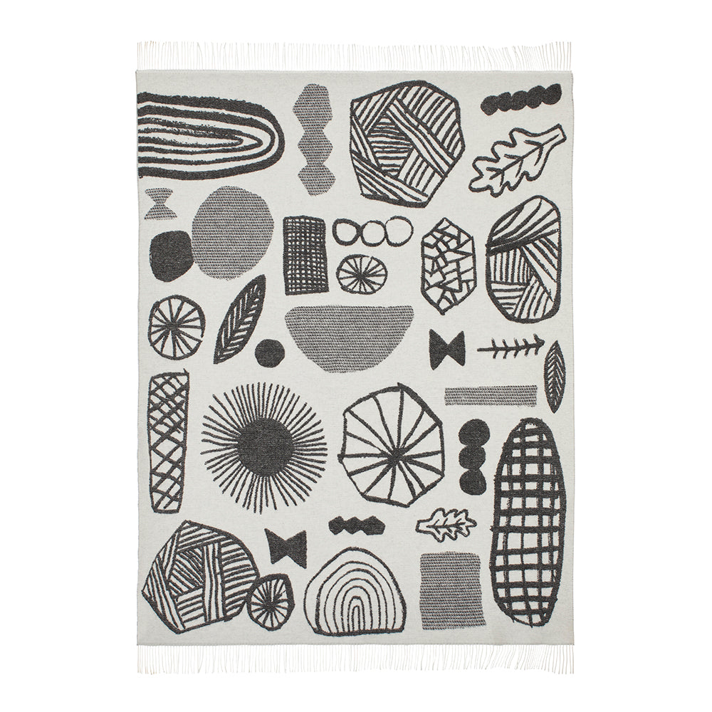 Forager Throw - Black & White