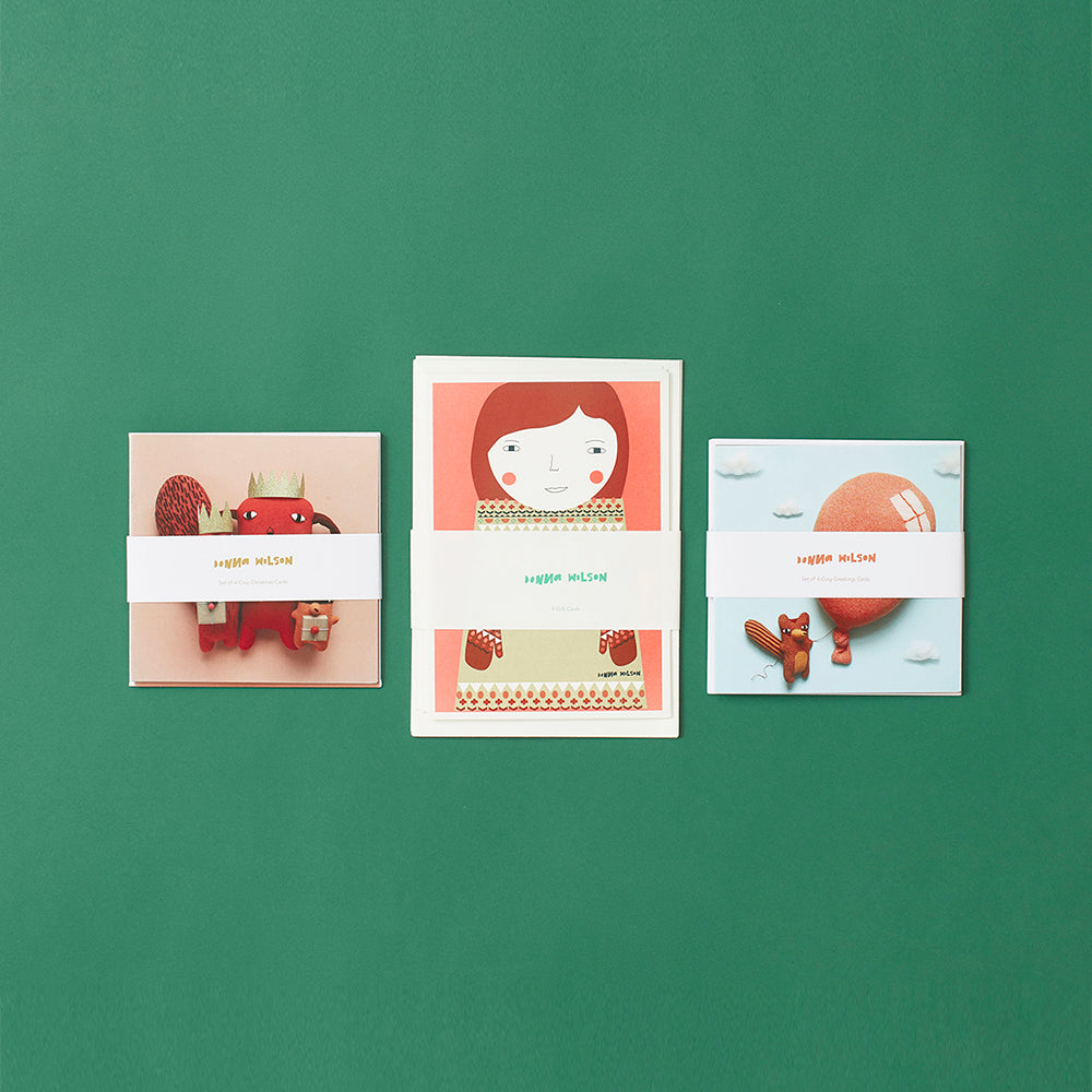 Cosy Christmas Cards - Set of 4