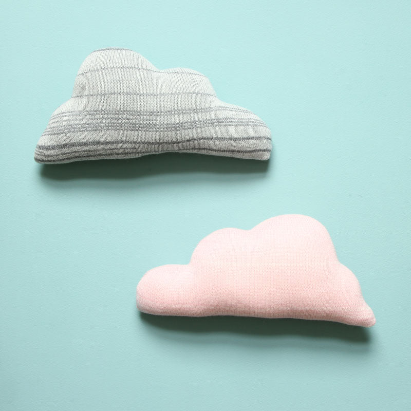 Medium Blue Cloud  Shaped Cushion