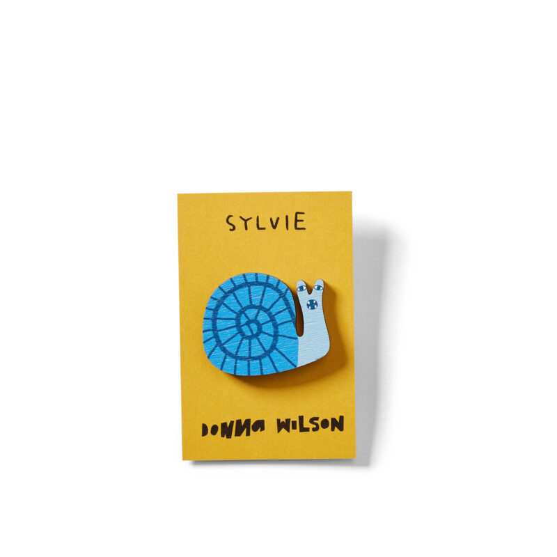 Sylvie Snail Pin Badge